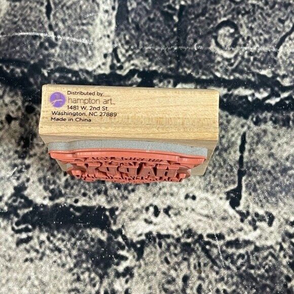 Hampton Art WISHING YOU A VERY HAPPY BIRTHDAY Rubber Stamp - Picture 5 of 7